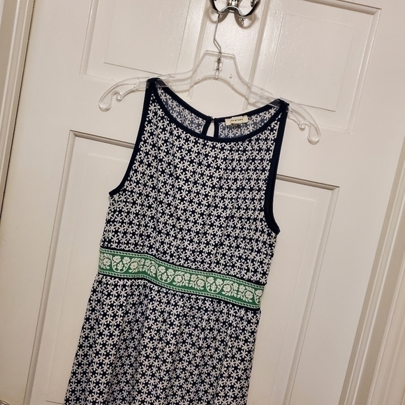 Max Studio Navy & Green Maxi Dress Size Medium - Picture 9 of 12